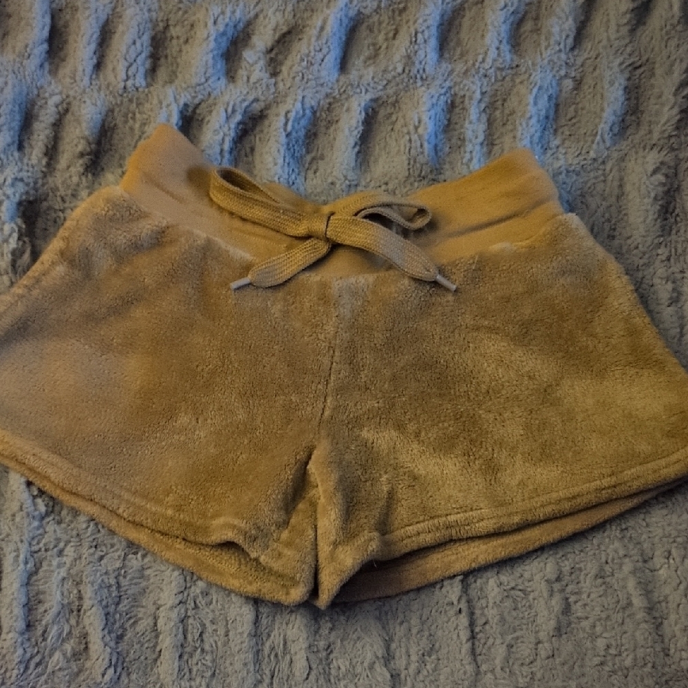 Cozy Tan Fleece Shorts